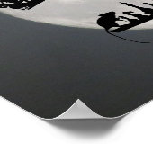 チェスサンタフルムーンキャットとマウスゲームのクリスマス ポスター (角)