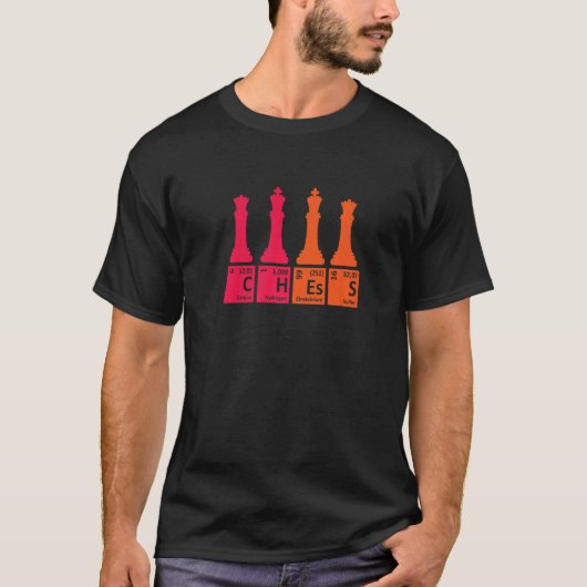 チェスセットの定期的な表要素 Tシャツ (正面)