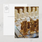 チェスセット売り出し、カーン·エル·カリリ·バザール。 ポストカード (正面/裏面)