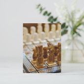 チェスセット売り出し、カーン·エル·カリリ·バザール。 ポストカード (スタンド正面)