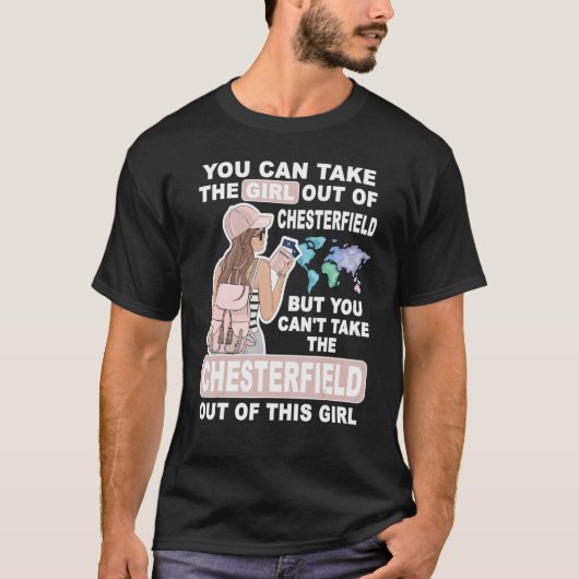 チェスタカッコいいフィールドシティチェスタ誇りを持ったフィールドの女の子 Tシャツ (正面)