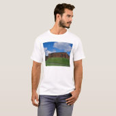 チェスターのハーフムーンタワーと城 Tシャツ (正面フル)