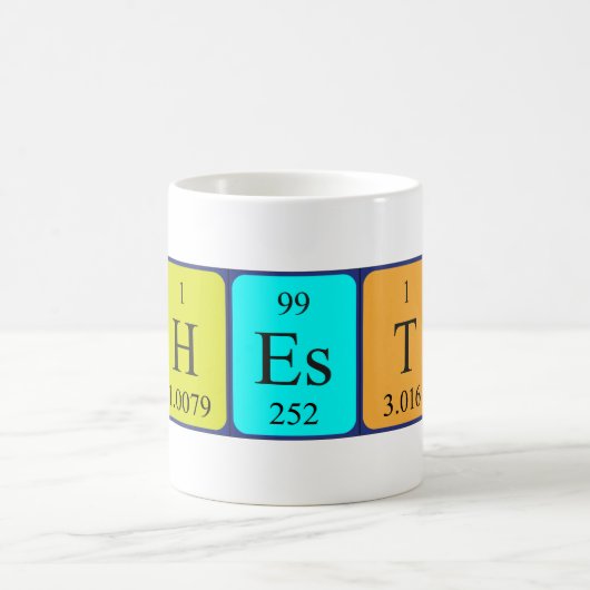 チェスターの定期テーブル名mag コーヒーマグカップ (中央)