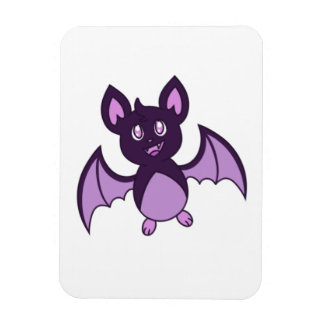 チェスターの紫の魔法のこうもりマグネット マグネット