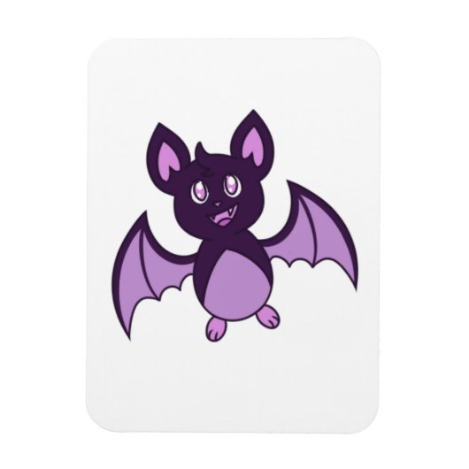 チェスターの紫の魔法のこうもりマグネット マグネット (縦)