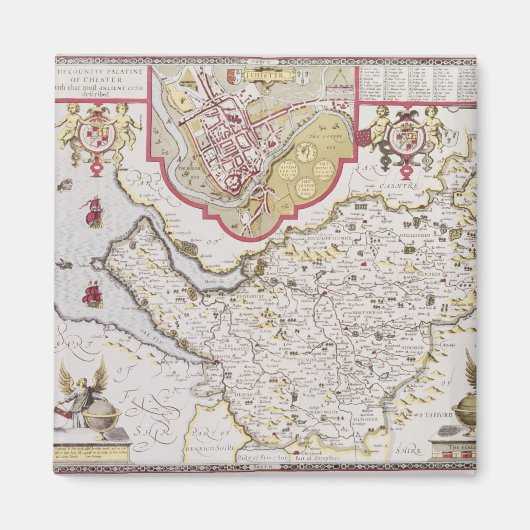 チェスターのCountye Palatineによる彫刻 マグネット (正面)