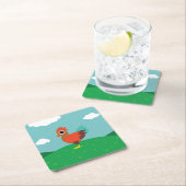 チェスターオンドリ スクエアペーパーコースター (インサイチュ)