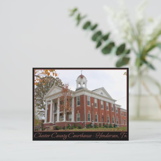 チェスターカウンティコートハウスヘンダーソン, TN ポストカード (スタンド正面)