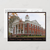 チェスターカウンティコートハウスヘンダーソン, TN ポストカード (正面/裏面)