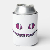 チェスターキャット顔ニヤニヤが不思議の国でアリスを煙る 缶クーラー (缶正面)