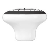 チェスターチェシャー猫の引きのノブ セラミックノブ (側面)