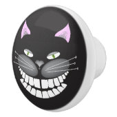 チェスターチェシャー猫の引きのノブ セラミックノブ (右)