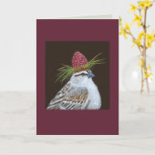 チェスターチッピングスパローカード カード (黄色い花)