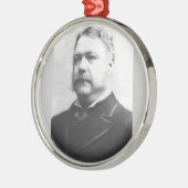 チェスター・アーサー第21代大統領 メタルオーナメント (左)