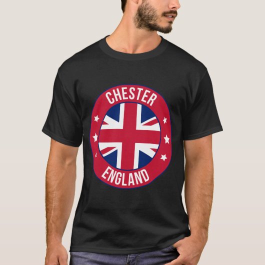 チェスター イングランドの都市Tシャツ | 旅行と故郷 Tシャツ (正面)