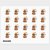 チェスター・チンパンジー・ピエロ ラウンドシール (シート)