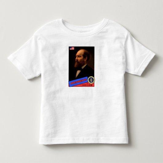 チェスター・A・アーサー 野球カード トドラーTシャツ (正面)