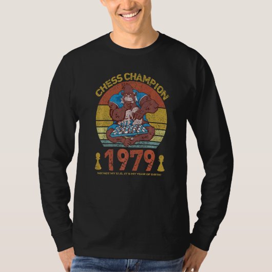 チェスチャンピオン1979私のエロではない私のBiの年 Tシャツ (正面)