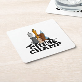 チェスチャンプ スクエアペーパーコースター
