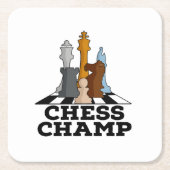 チェスチャンプ スクエアペーパーコースター (正面)