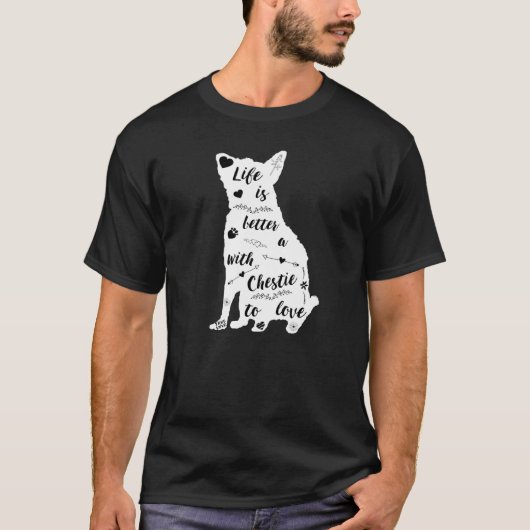 チェスティーデザインチェスティードッグ Tシャツ (正面)