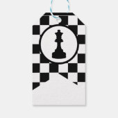 チェステーマギフトラベル – 白黒デザイン ギフトタグ (裏面)