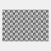 チェスデザイン包装紙フラットシートセット ラッピングペーパーシート (正面2)