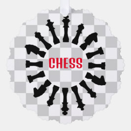 チェスデザイン紙オーナメントカード オーナメントカード