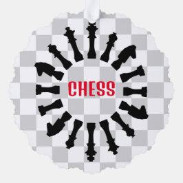 チェスデザイン紙オーナメントカード オーナメントカード
