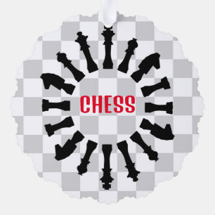 チェスデザイン紙オーナメントカード オーナメントカード