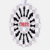 チェスデザイン紙オーナメントカード オーナメントカード (左)