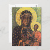 チェストチュワの女性はがき ポストカード (正面/裏面)