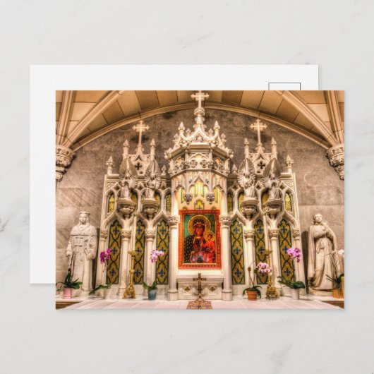 チェストチュワ祭壇NYの我々の婦人 ポストカード (正面/裏面)