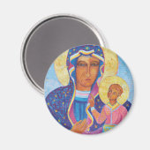 チェストチョワの我々の女性ブラックマドンナポーランド マグネット (正面/裏面)