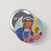 チェストチョワの我々の女性ブラックマドンナポーランド 缶バッジ (正面&裏面)