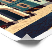 チェストチョワポーランドトラベルヴィンテージイラストレーション ポスター (角)