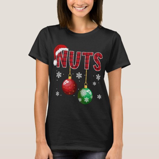 チェストナッツおもしろい一致する栗クリスマスクーデター Tシャツ (正面)