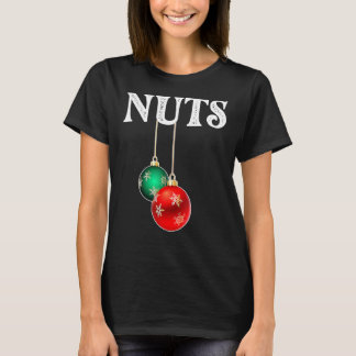 チェストナッツにマッチする栗クリスマスカップルN Tシャツ