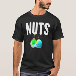 チェストナッツにマッチする栗クリスマスカップルN Tシャツ