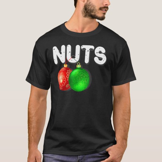 チェストナッツの一致する栗クリスマスカップルNu Tシャツ (正面)