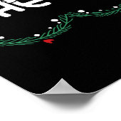 チェストナッツ一致する栗クリスマスクリスマスクープル ポスター (角)