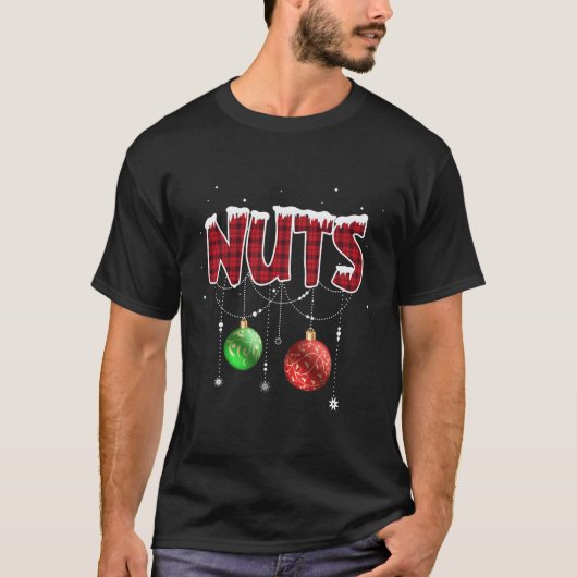 チェストナッツ赤い格子栗 Tシャツ (正面)
