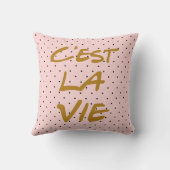 チェストラヴィタイポグラフィ水玉模様枕 クッション (裏面)