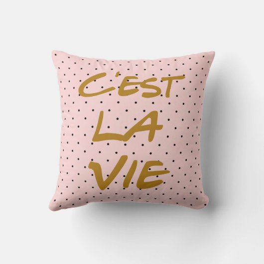 チェストラヴィタイポグラフィ水玉模様枕 クッション (裏面)