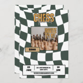 チェストーナメント 学校 カレッジ イベント 招待状 (正面/裏面)