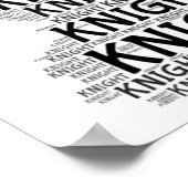 チェスナイトワード写真 ポスター (角)