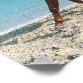 チェスナンアラブスタリオンランニングビーチ ポスター (角)