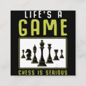 チェスハートビートチェスマスターチェスクラブ スクエア名刺 (正面)