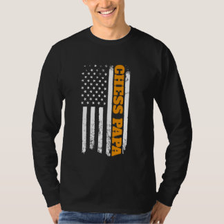 チェスパスポーツパパ選手コーチUSA国旗 Tシャツ