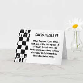 チェスパズルグリーティングカード – 戦略のゲーム カード